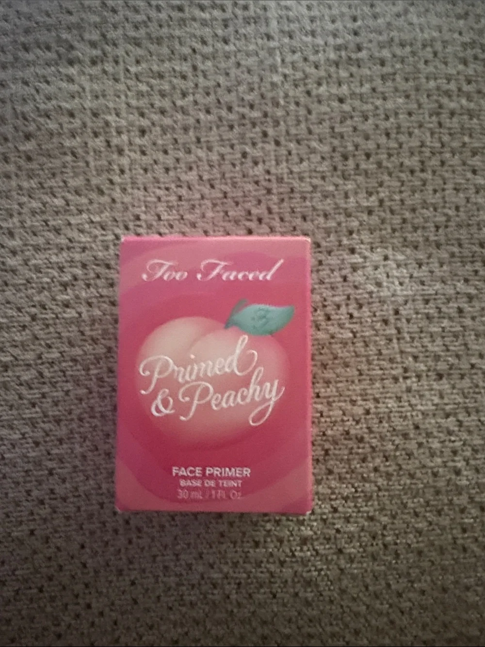 Too Faced Primed & Peachy Face Primer - Peach Pink Packaging